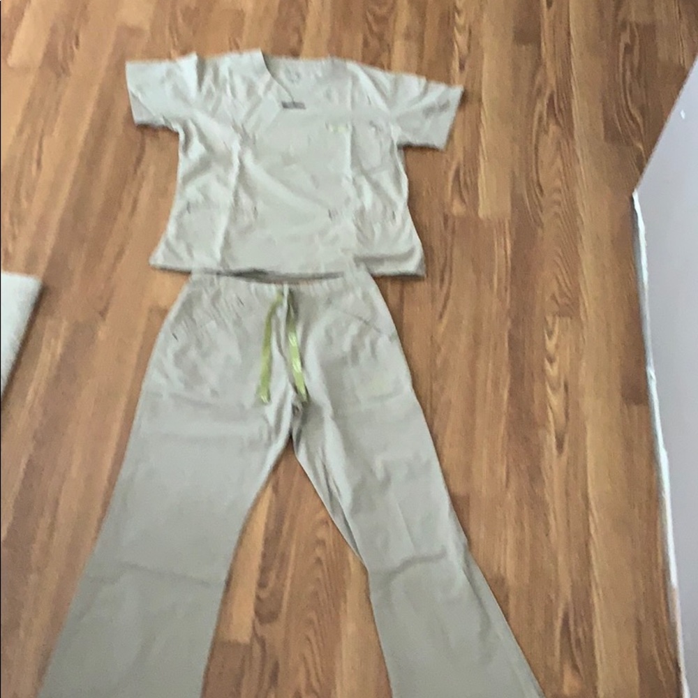 Tan scrubs